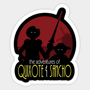 The adventures of Quixote and Sancho Sticker